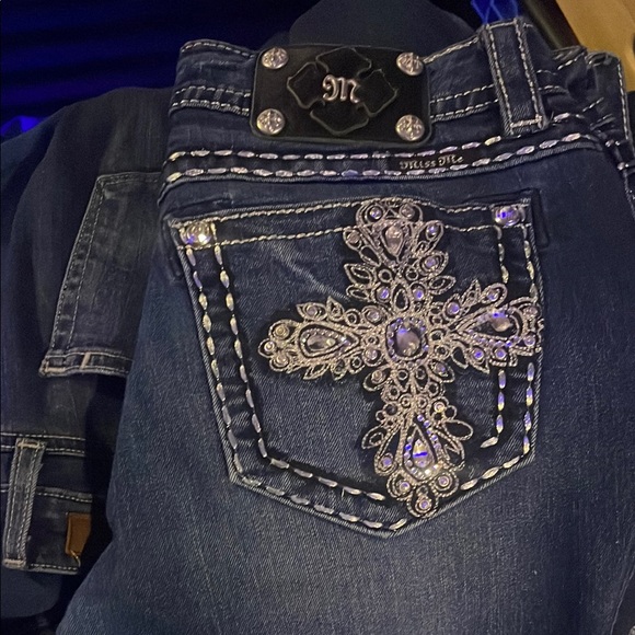 Miss Me Denim - Miss Me Blue Embellished Designer Jeans